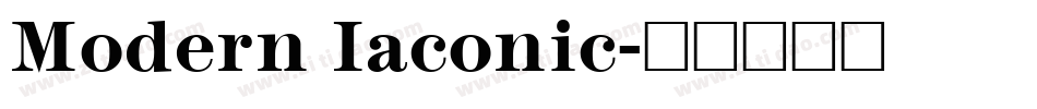 Modern Iaconic字体转换